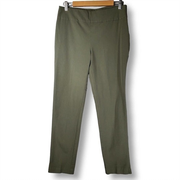 Chico's Fabulously Slimming 4-Way Stretch Pants Army Green Size .5 / Small - Picture 1 of 12